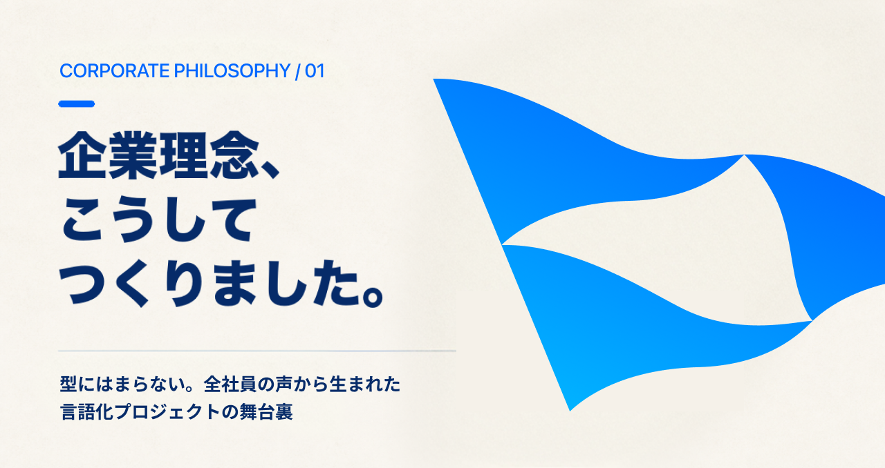 企業理念、こうしてつくりました。