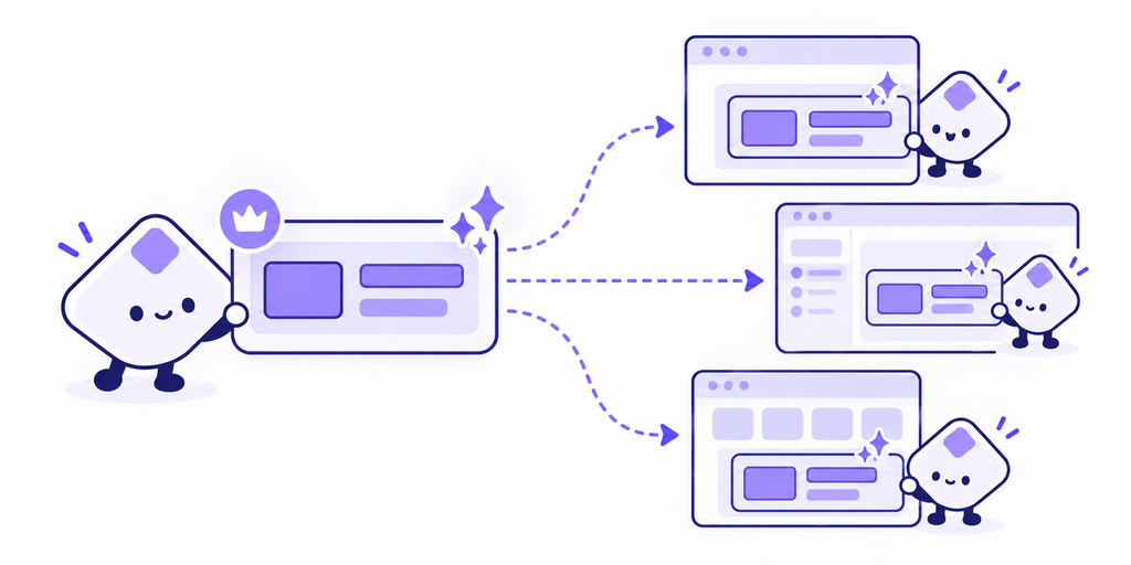 一つのMain component（メインコンポーネント）から 各画面で使うInstance（インスタンス）が生まれる